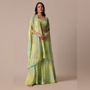 NWT Kalki Salwar Kameez - Green crop 3pc set